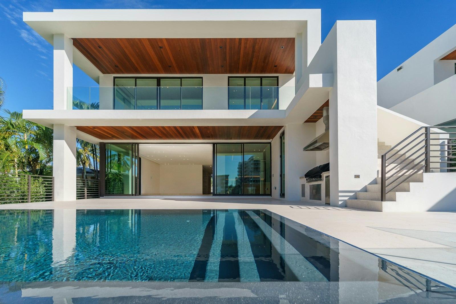 Modern villa with a private outdoor pool