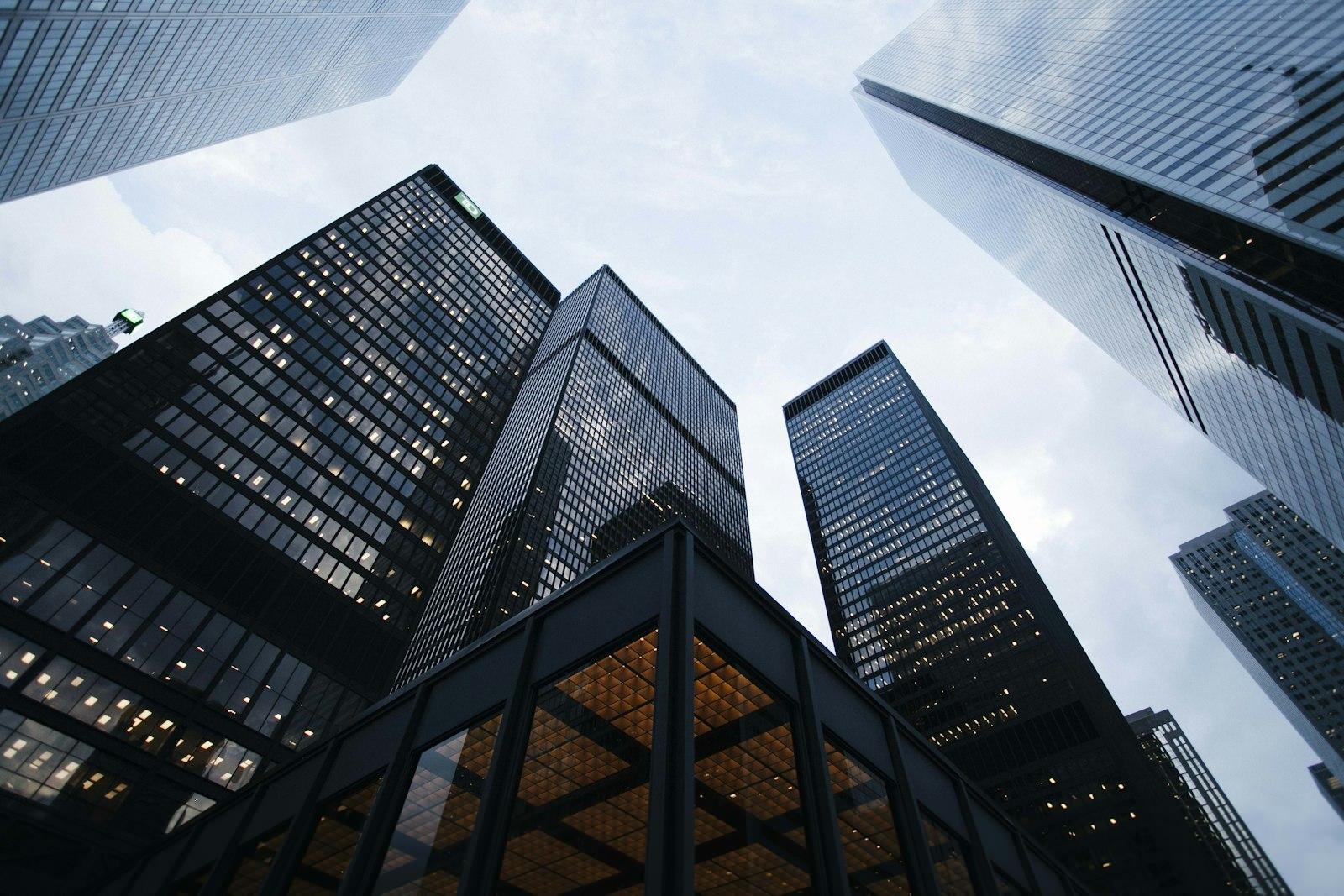 Modern apartment tower facade